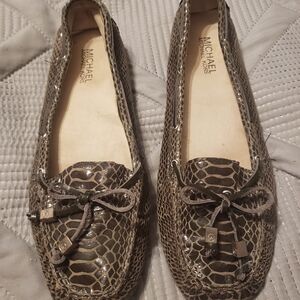 Michael Kors Crocodile-Patterned Loafers
